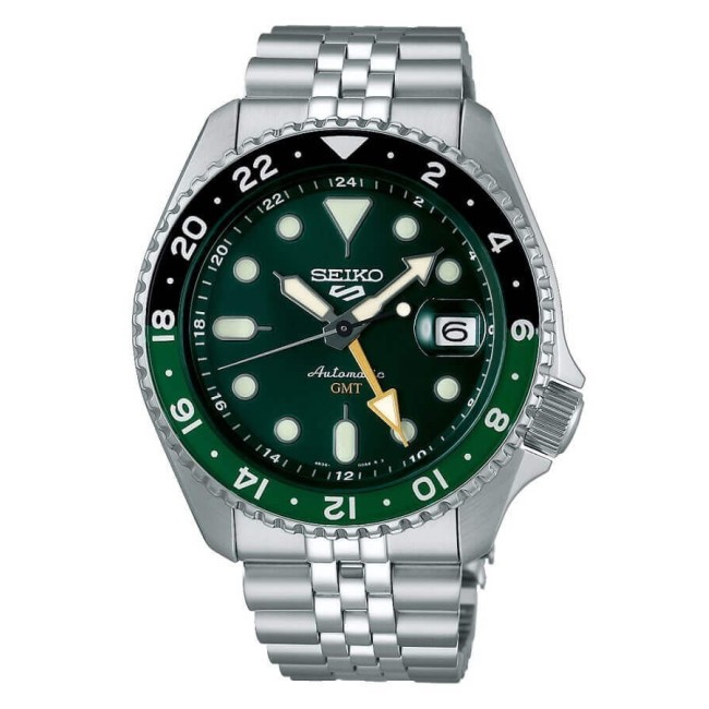 Seiko5 Sports GMT Automatic Green Watch SSK035K1