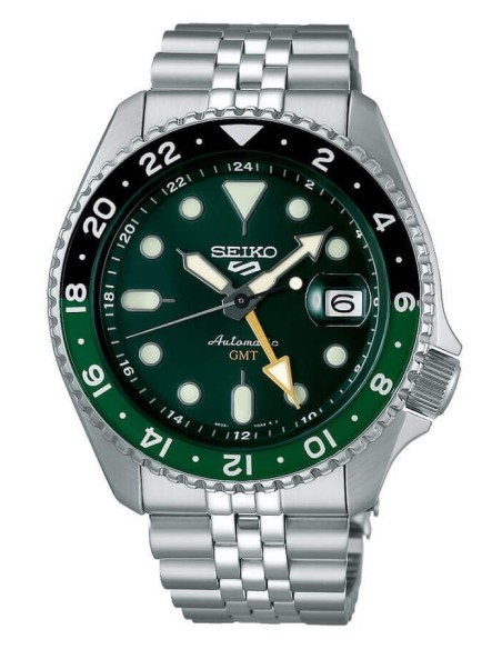 Seiko5 Sports GMT Automatic Green Watch SSK035K1