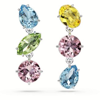 Swarovski Gema Drop Earrings with Multi-Coloured Crystals - 5692406