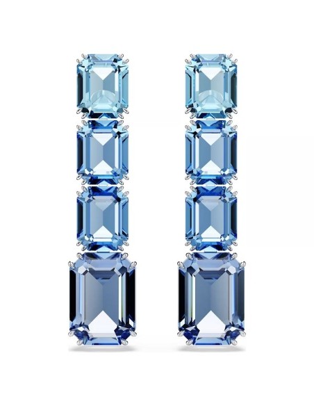 Swarovski Millenia Earrings, Drops with Blue Crystals - 5696516