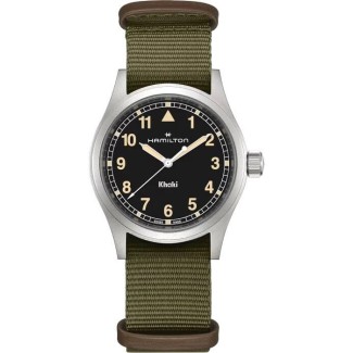 Orologio Hamilton Khaki Field Quartz 38MM verde e nero H69401930