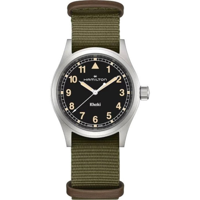 Hamilton Khaki Field Quartz 38MM Green and Black H69401930 Watch