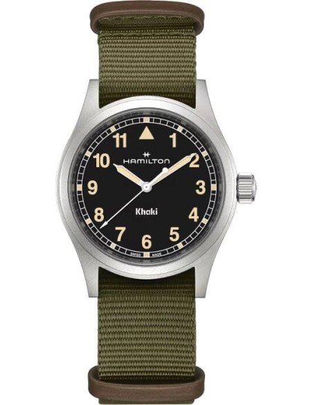 Hamilton Khaki Field Quartz 38MM Green and Black H69401930 Watch