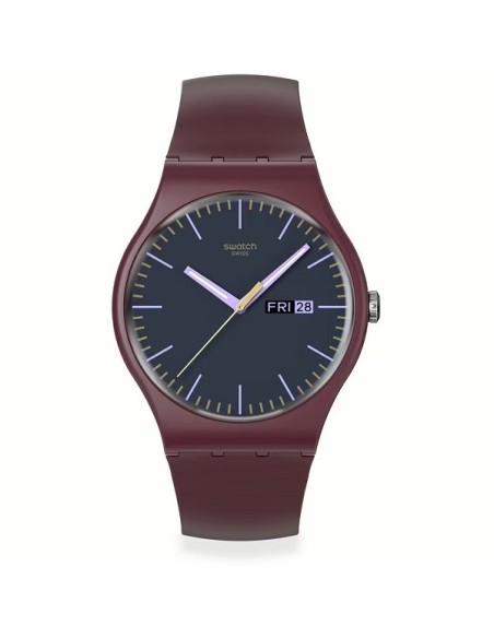 Orologio Swatch Burgundy Berry rosso scuro - SO29R707