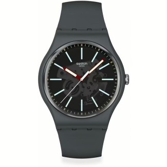 Swatch Coblestone Street New Gent graue Uhr – SO29A101