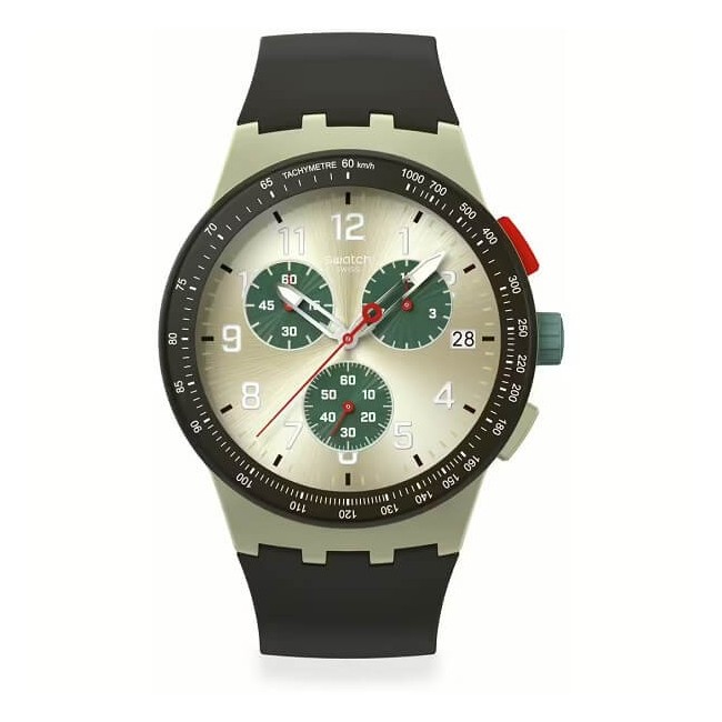 Swatch Chrono Obsidian Ink marrone scuro - SUST402
