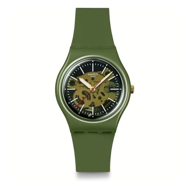 Swatch Thru The Greenery verde kaki - SO28G110