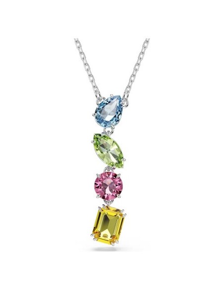Swarovski Gema Mixed Cut Multicolor Pendant Necklace 5692421