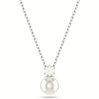 Swarovski Matrix Halskette mit Perle und Kristall – 5693897