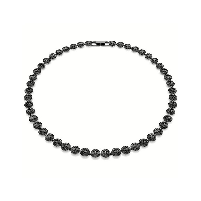 Swarovski Una Angelic Tennishalskette mit schwarzen Kristallen – 5709412