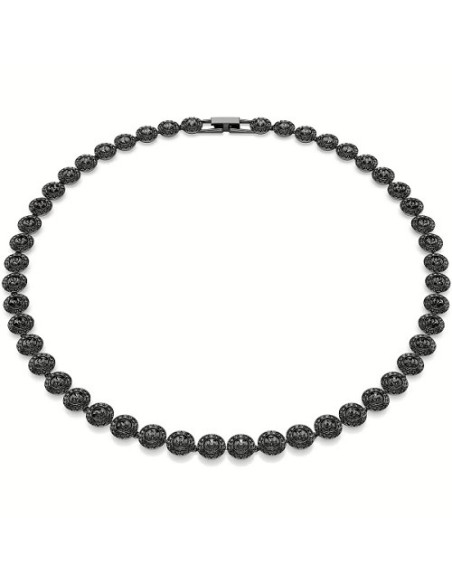 Swarovski Una Angelic Tennishalskette mit schwarzen Kristallen – 5709412