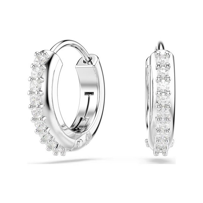 Swarovski Matrix Hoop Earrings Silver - 5690670