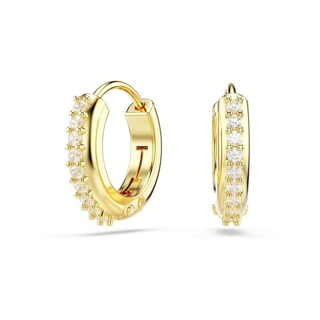 Orecchini cerchietto Swarovski Matrix dorati - 5697228