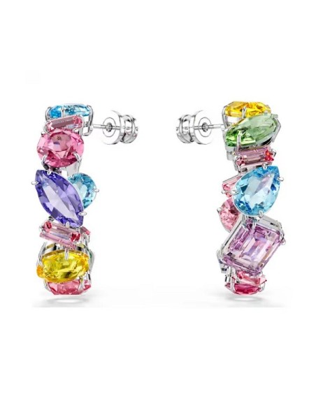 Swarovski Gema Multicolor Mixed Cut Hoop Earrings 5692412