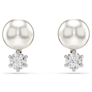 Swarovski Matrix White Pearl and Crystal Earrings - 5694225