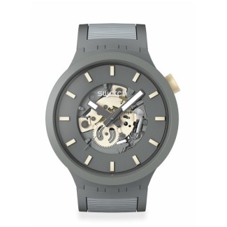 Swatch Thru The Horizon Big Bold graue Uhr – SB05M102