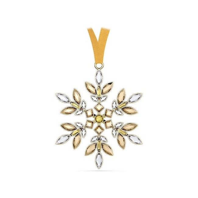 Swarovski gelbe Weihnachtsschneeflockendekoration – 5691043