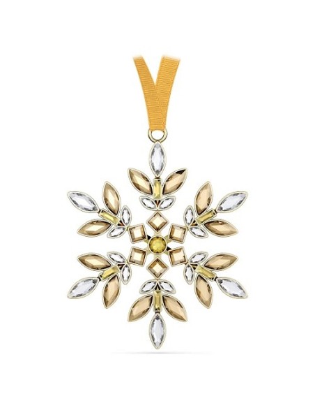 Swarovski gelbe Weihnachtsschneeflockendekoration – 5691043