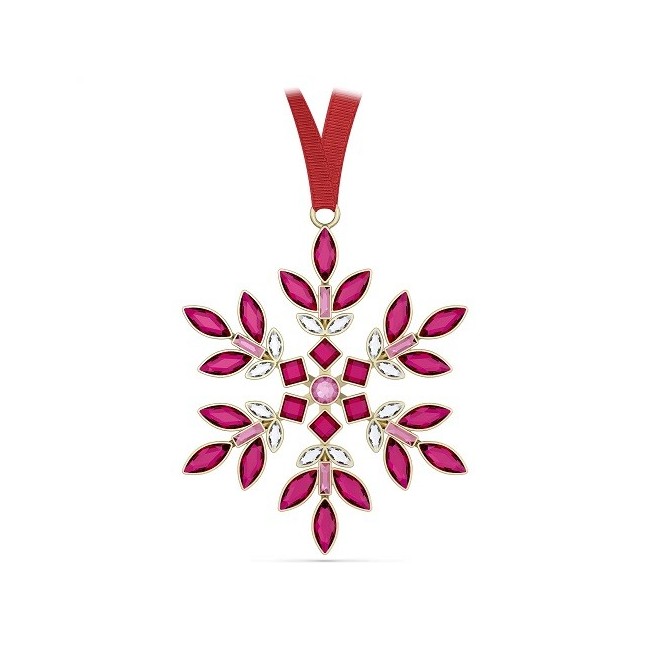 Swarovski Christmas Snowflake Decoration Red - 5691041