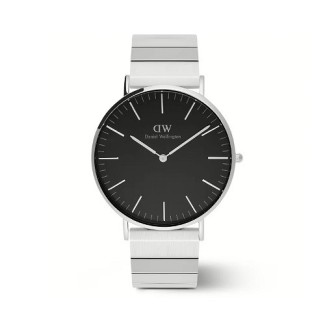 Daniel Wellington Klassische schwarze Onyx-Stahluhr DW00100774