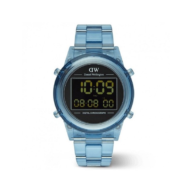 Daniel Wellington Retro Digital 42 mm hellblaue Uhr DW00100770