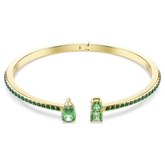 Gold- und grüner Matrix-Swarovski-Armreif – 5723576