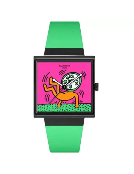 Orologio Swatch Breaks Off quadrato multicolore - SO34Z102