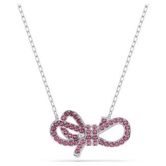 Rosa Swarovski Lifelong Bow Anhänger Halskette – 5723556