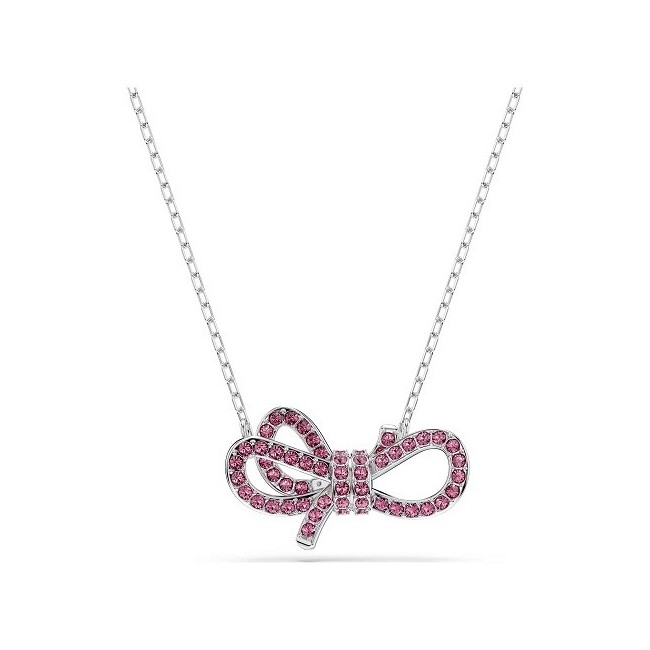 Collana pendente fiocco rosa  Swarovski Lifelong Bow - 5723556