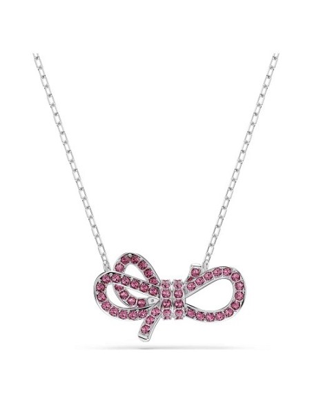 Rosa Swarovski Lifelong Bow Anhänger Halskette – 5723556
