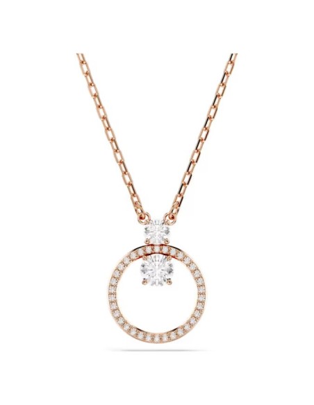 Collana pendente tondo Swarovski Constella rosè - 5692266