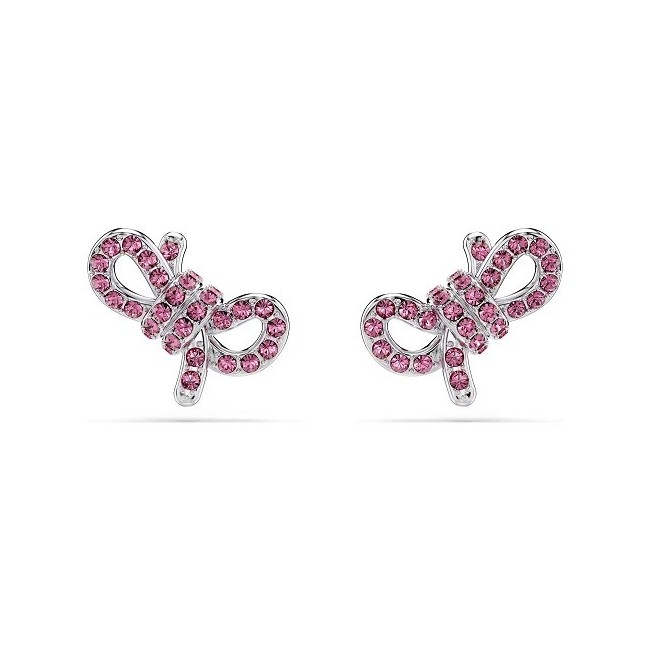 Orecchini lobo fiocco rosa  Swarovski Lifelong Bow - 5723557