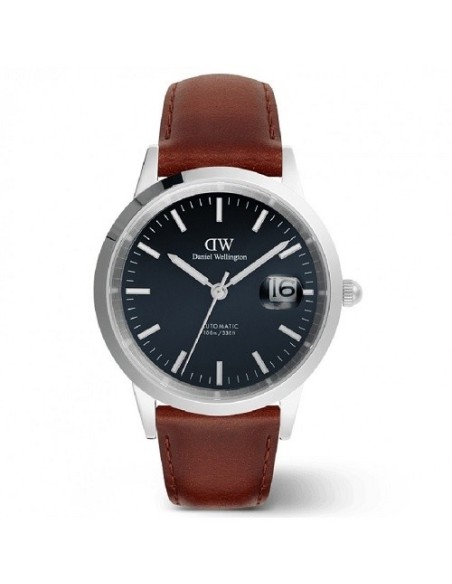 Daniel Wellington Iconic Link Automatic Brown Leather Watch DW00100755