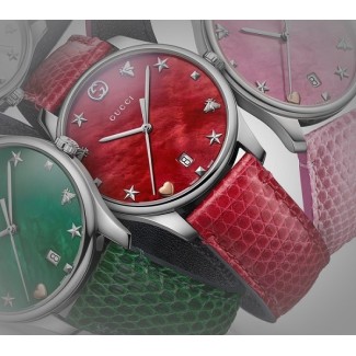 Orologio Gucci G-Timeless Quarzo Slim rosso madreperla- YA126584