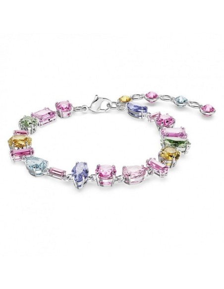 Mehrfarbiges Swarovski-Gema-Armband mit gemischtem Schnitt 5656427