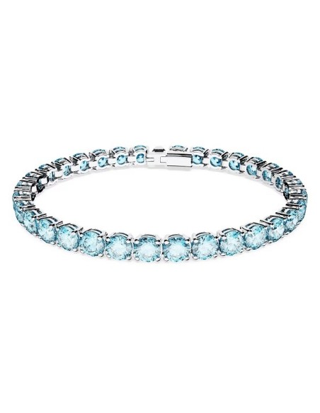 Swarovski Tennis Matrix Armband Blau L - 5648929