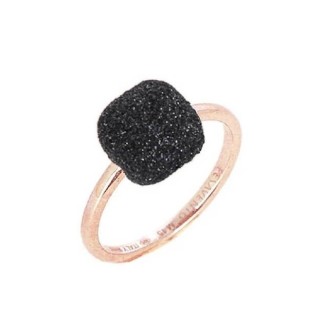 Pesavento ring with black Polvere di Sogni patch WPLVA2243
