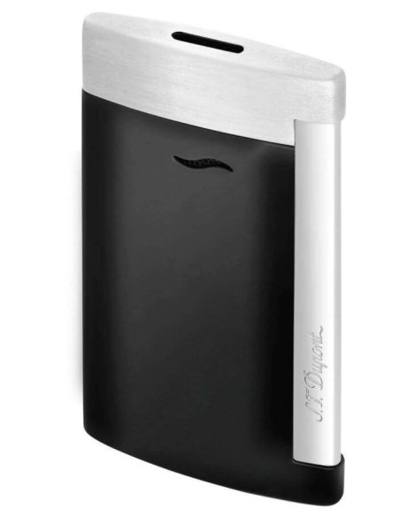 Dupont-Feuerzeug Slim7-Linie mattschwarz und satinierter Stahl 027708