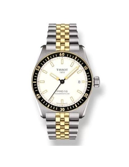 Tissot PR516 Powermatic80 38mm two-tone watch T1494072201100