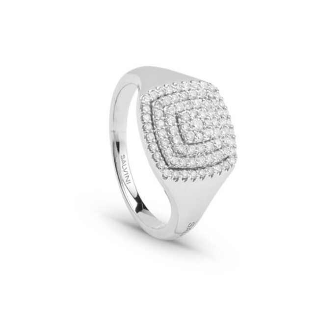 Salvini Bagliori Chevalier-Ring mit Pavé-Diamanten – 20106538