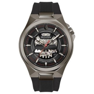 Bulova Maquina Automatic Skull Men's Watch - 98A260