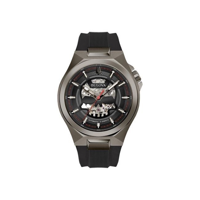 Bulova Maquina Automatic Skull Men's Watch - 98A260