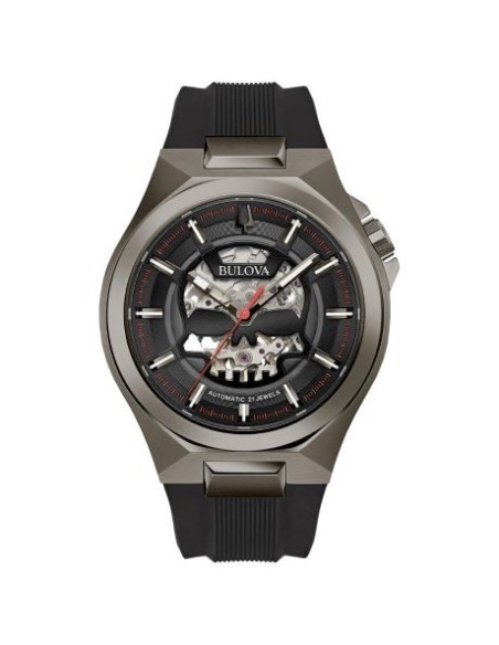 Bulova Maquina Automatic Skull Men's Watch - 98A260