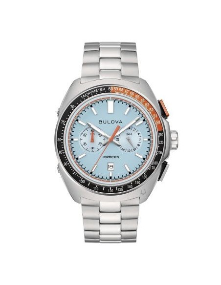 Bulova Racer Chronograph Herrenuhr, hellblau – 98B432