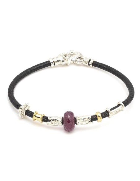 Misani Jewelry Bracelet Accents with Gold, Silver and Ruby B2173RU