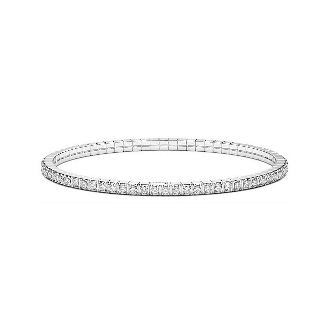 Zancan Tennis Elastic Bracelet with White Stones - ESB329175