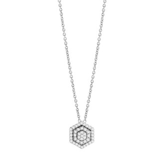 Collana Salvini linea Bagliori in oro bianco e diamanti - 20106499