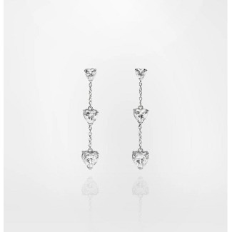 Orecchini Chiara Ferragni Silver pendenti cuori J19AXD23