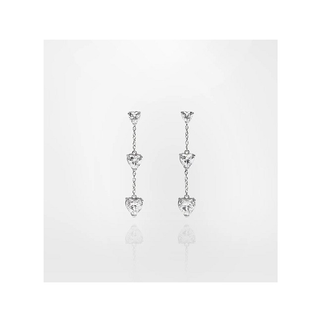 Chiara Ferragni Silver Heart Pendant Earrings J19AXD23