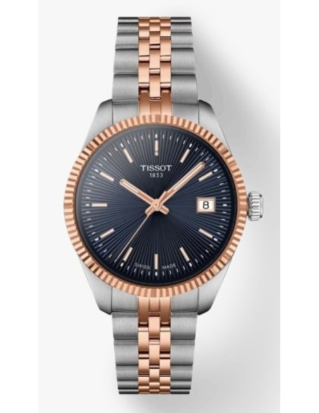 Tissot T-Classic Ballade Two-Tone Rose Gold Women's Watch T1562102204100